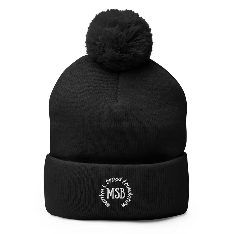 MSB Monogram Beanie (White Stitching)